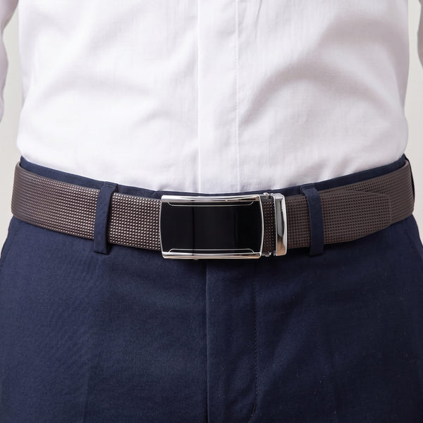 Mens Genuine Leather Belt | 2 in 1 Reversible (Black & Brown) (1 Pc.) - NEXVIOR - VELMIR