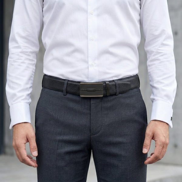 Mens Genuine Leather Belt | 2 in 1 Reversible (Black & Brown) (1 Pc.) - REXVA