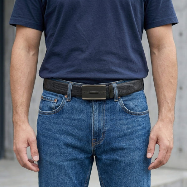 Mens Genuine Leather Belt | 2 in 1 Reversible (Black & Brown) (1 Pc.) - REXVA