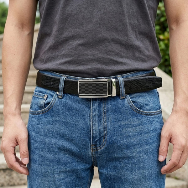 Mens Genuine Leather Belt | 2 in 1 Reversible (Black & Brown) (1 Pc.) - REXVA-ARKON