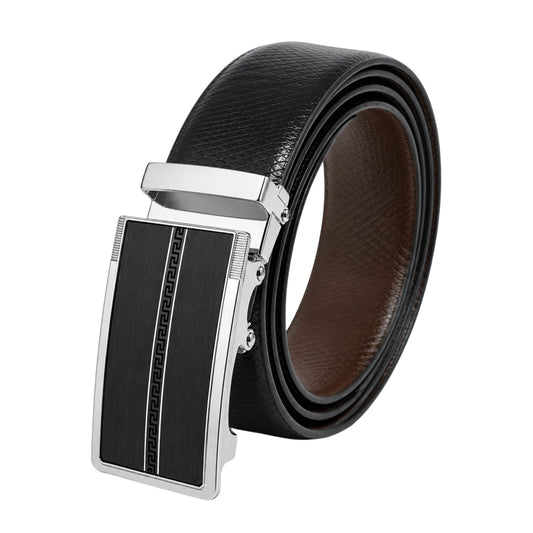 Mens Genuine Leather Belt | 2 in 1 Reversible (Black & Brown) (1 Pc.) - REXVA - KRONIQ — Leather Belts for Men | THE MEN THING