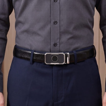 THE MEN THING Leather Belts Mens Genuine Leather Belt | 2 in 1 Reversible (Black & Brown) (1 Pc.) - REXVA - MONTREX