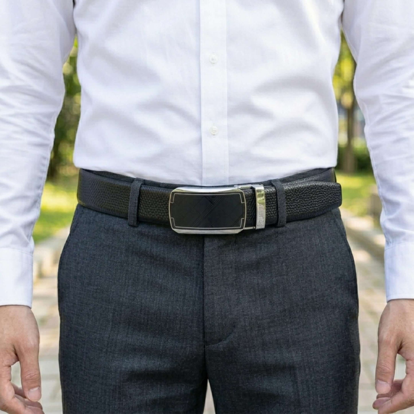 Mens Genuine Leather Belt | 2 in 1 Reversible (Black & Brown) (1 Pc.) - REXVA - ORLUX — Leather Belts for Men | THE MEN THING