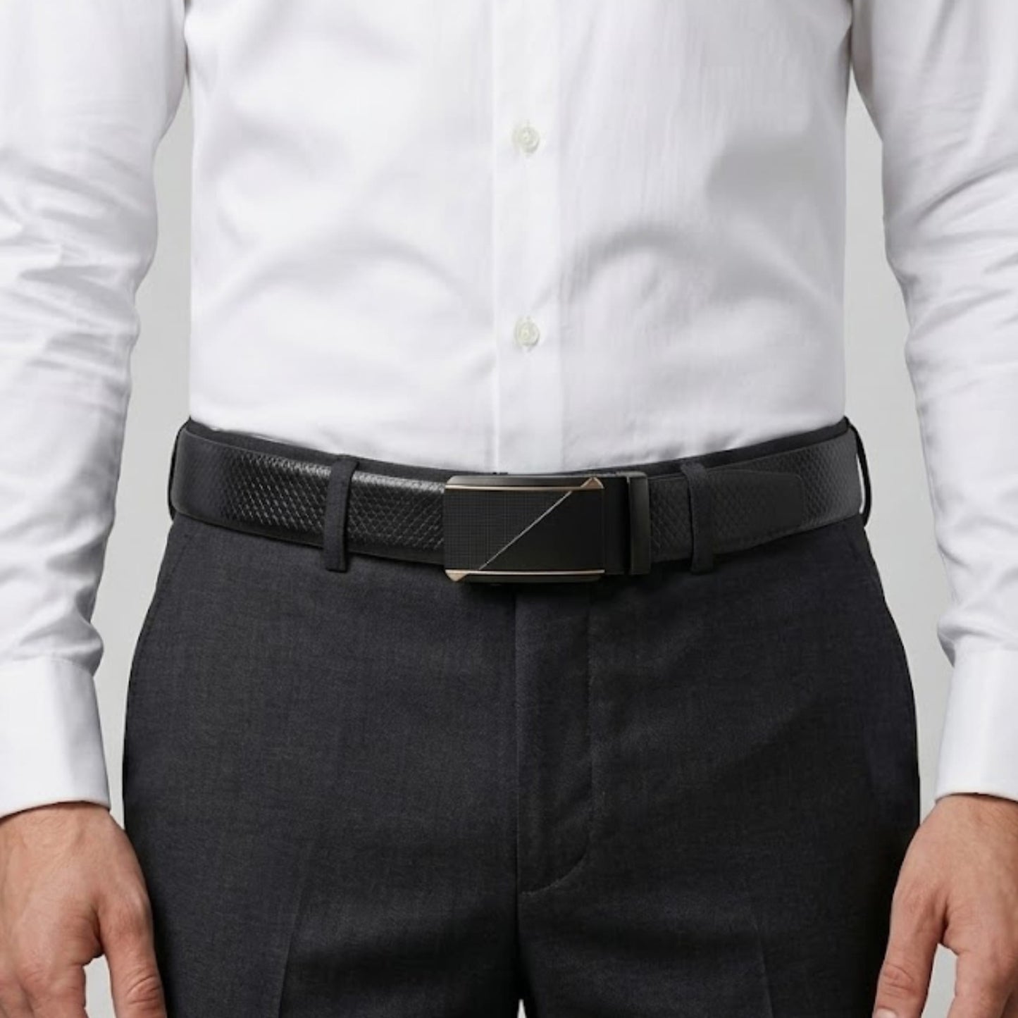 THE MEN THING Leather Belts Mens Genuine Leather Belt | 2 in 1 Reversible (Black & Brown) (1 Pc.) - REXVA -TRION