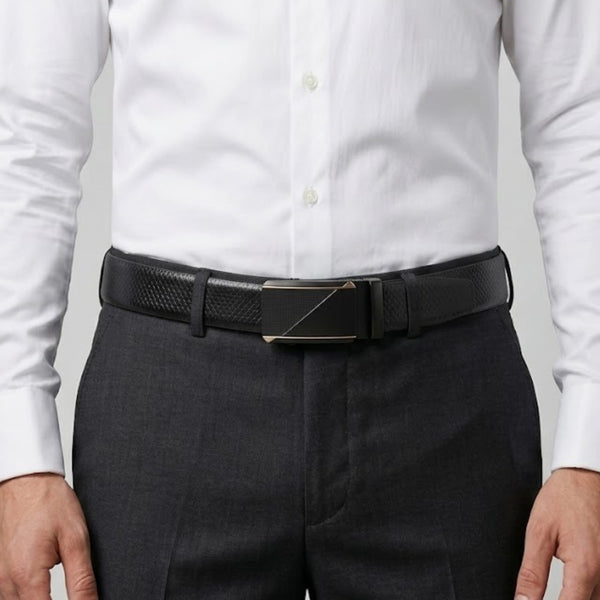 Mens Genuine Leather Belt | 2 in 1 Reversible (Black & Brown) (1 Pc.) - REXVA -TRION
