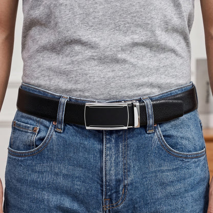 THE MEN THING Leather Belts Mens Genuine Leather Belt | 2 in 1 Reversible (Black & Brown) (1 Pc.) - REXVA - VELMIR