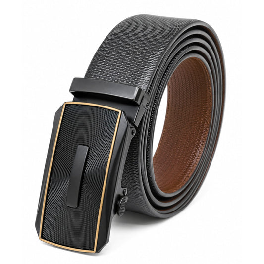 THE MEN THING Leather Belts Mens Genuine Leather Belt | 2 in 1 Reversible (Black & Brown) (1 Pc.) - SIGNORA