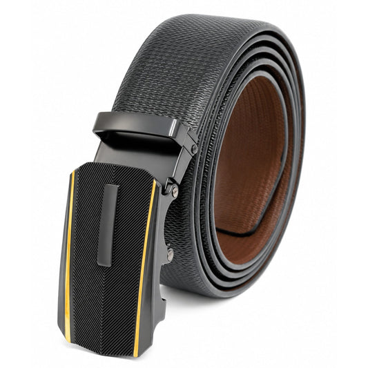 THE MEN THING Leather Belts Mens Genuine Leather Belt | 2 in 1 Reversible (Black & Brown) (1 Pc.) - SIGNORA