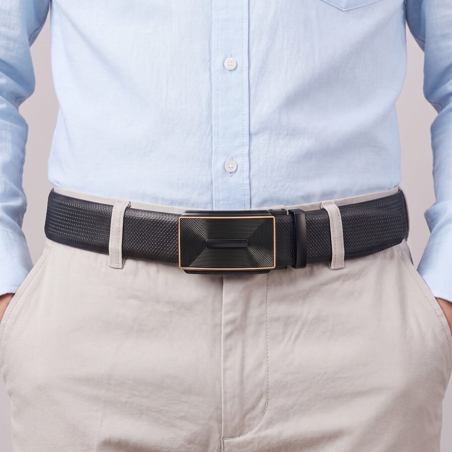 THE MEN THING Leather Belts Mens Genuine Leather Belt | 2 in 1 Reversible (Black & Brown) (1 Pc.) - SIGNORA