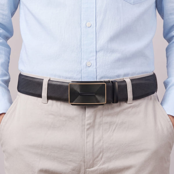 Mens Genuine Leather Belt | 2 in 1 Reversible (Black & Brown) (1 Pc.) - SIGNORA