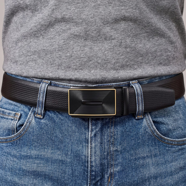 Mens Genuine Leather Belt | 2 in 1 Reversible (Black & Brown) (1 Pc.) - SIGNORA