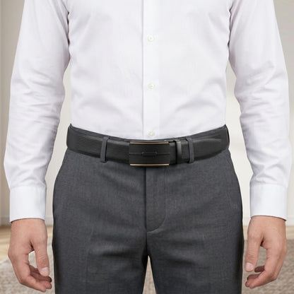 THE MEN THING Leather Belts Mens Genuine Leather Belt | 2 in 1 Reversible (Black & Brown) (1 Pc.) - SIGNORA