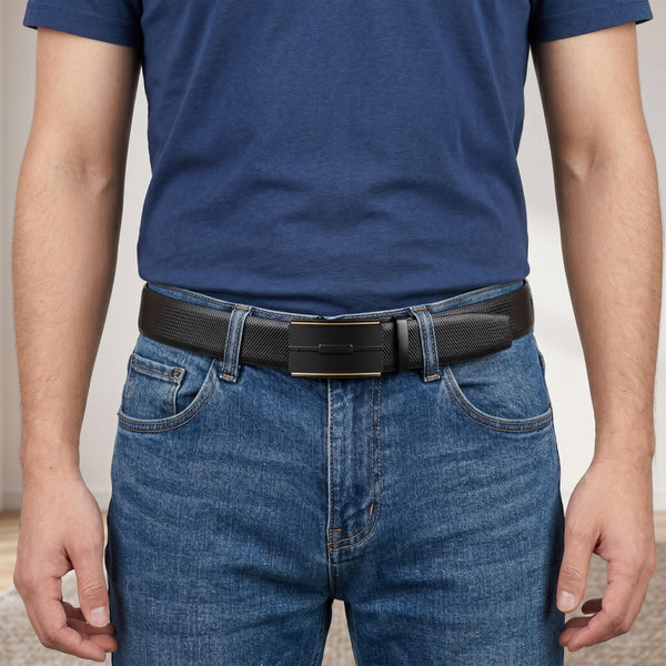 Mens Genuine Leather Belt | 2 in 1 Reversible (Black & Brown) (1 Pc.) - SIGNORA