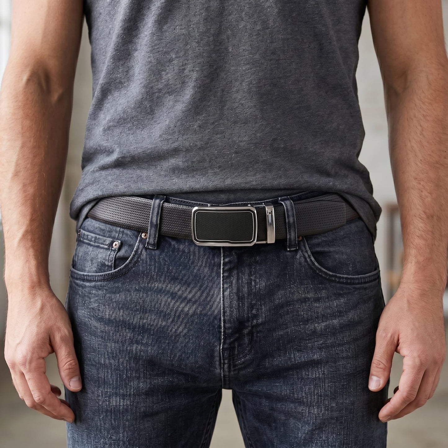 THE MEN THING Leather Belts Mens Genuine Leather Belt | 2 in 1 Reversible (Black & Brown) (1 Pc.) - SIGNORA