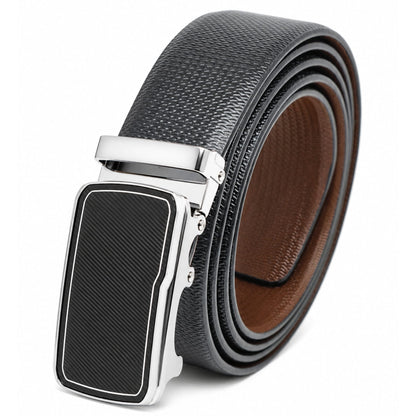 THE MEN THING Leather Belts Mens Genuine Leather Belt | 2 in 1 Reversible (Black & Brown) (1 Pc.) - SIGNORA