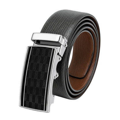 THE MEN THING Leather Belts Mens Genuine Leather Belt | 2 in 1 Reversible (Black & Brown) (1 Pc.) - SIGNORA-ARKON