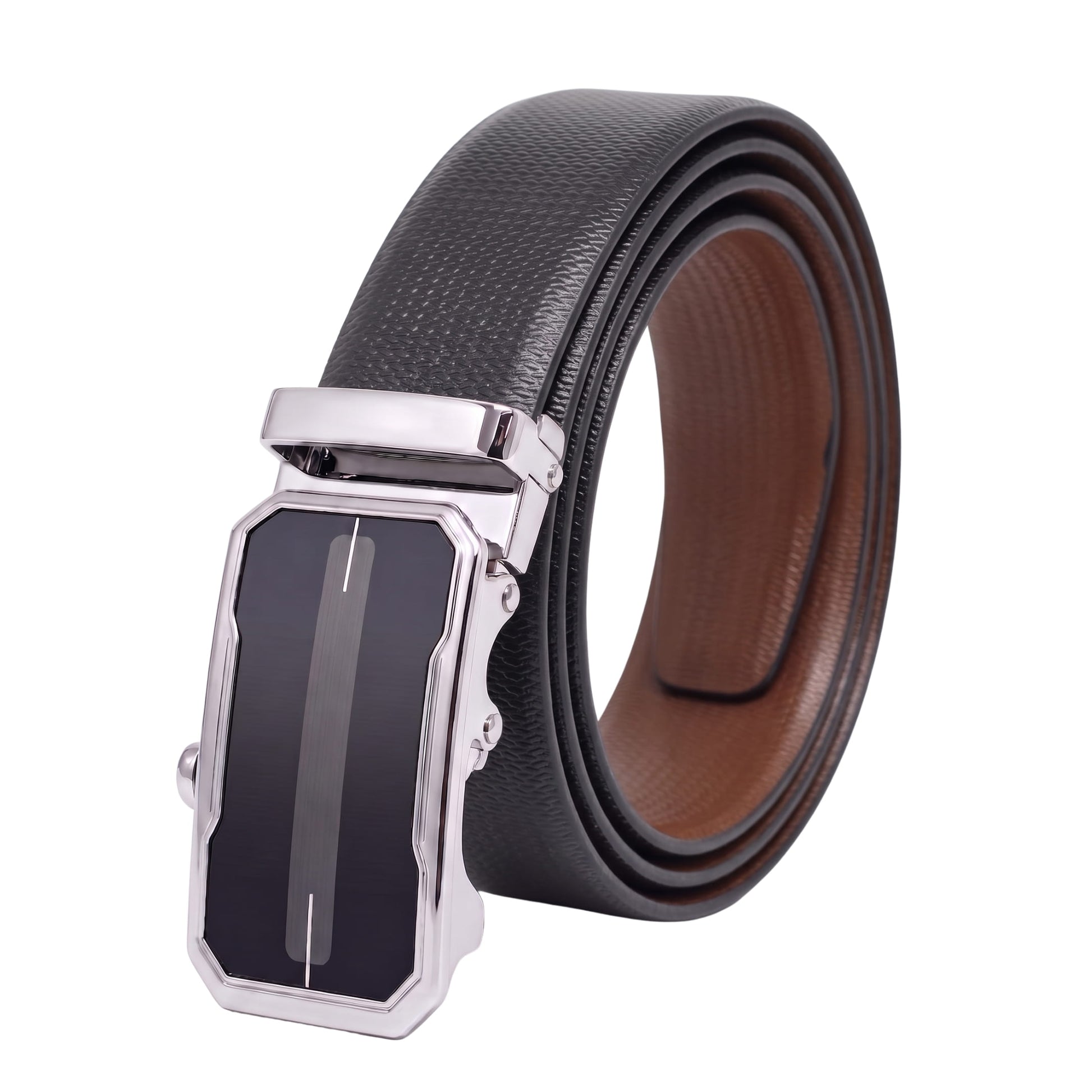 THE MEN THING Leather Belts Mens Genuine Leather Belt | 2 in 1 Reversible (Black & Brown) (1 Pc.) - SIGNORA - AVENZO