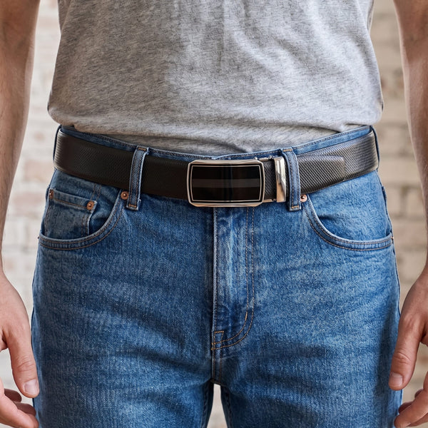 Mens Genuine Leather Belt | 2 in 1 Reversible (Black & Brown) (1 Pc.) - SIGNORA - KLYNT