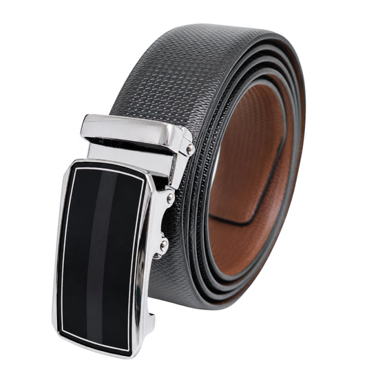 THE MEN THING Leather Belts Mens Genuine Leather Belt | 2 in 1 Reversible (Black & Brown) (1 Pc.) - SIGNORA - KLYNT