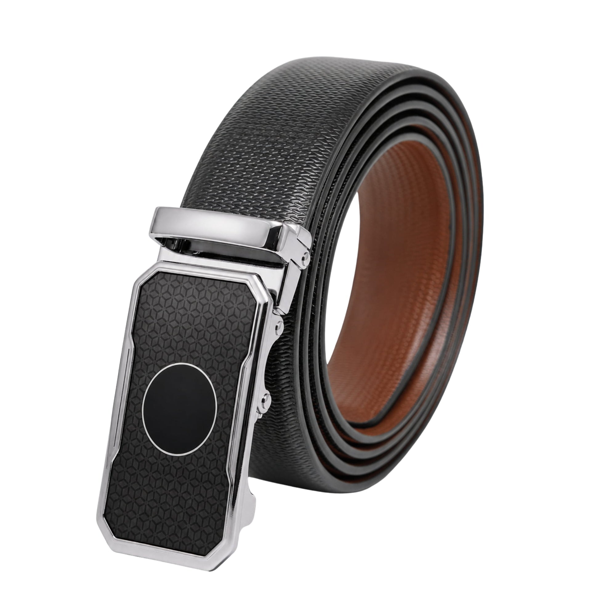 THE MEN THING Leather Belts Mens Genuine Leather Belt | 2 in 1 Reversible (Black & Brown) (1 Pc.) - SIGNORA - MONTREX