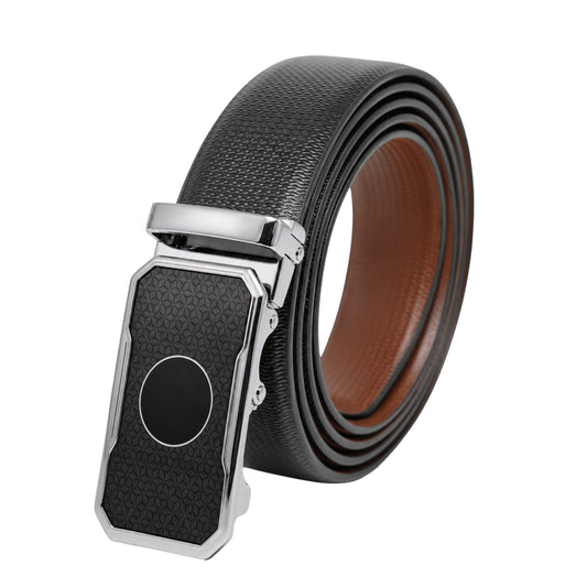 THE MEN THING Leather Belts Mens Genuine Leather Belt | 2 in 1 Reversible (Black & Brown) (1 Pc.) - SIGNORA - MONTREX