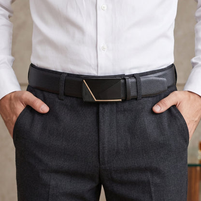 THE MEN THING Leather Belts Mens Genuine Leather Belt | 2 in 1 Reversible (Black & Brown) (1 Pc.) - SIGNORA - NOCTIS