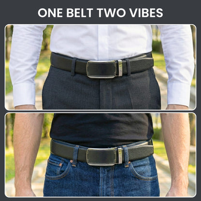 THE MEN THING Leather Belts Mens Genuine Leather Belt | 2 in 1 Reversible (Black & Brown) (1 Pc.) - SIGNORA - ORLUX