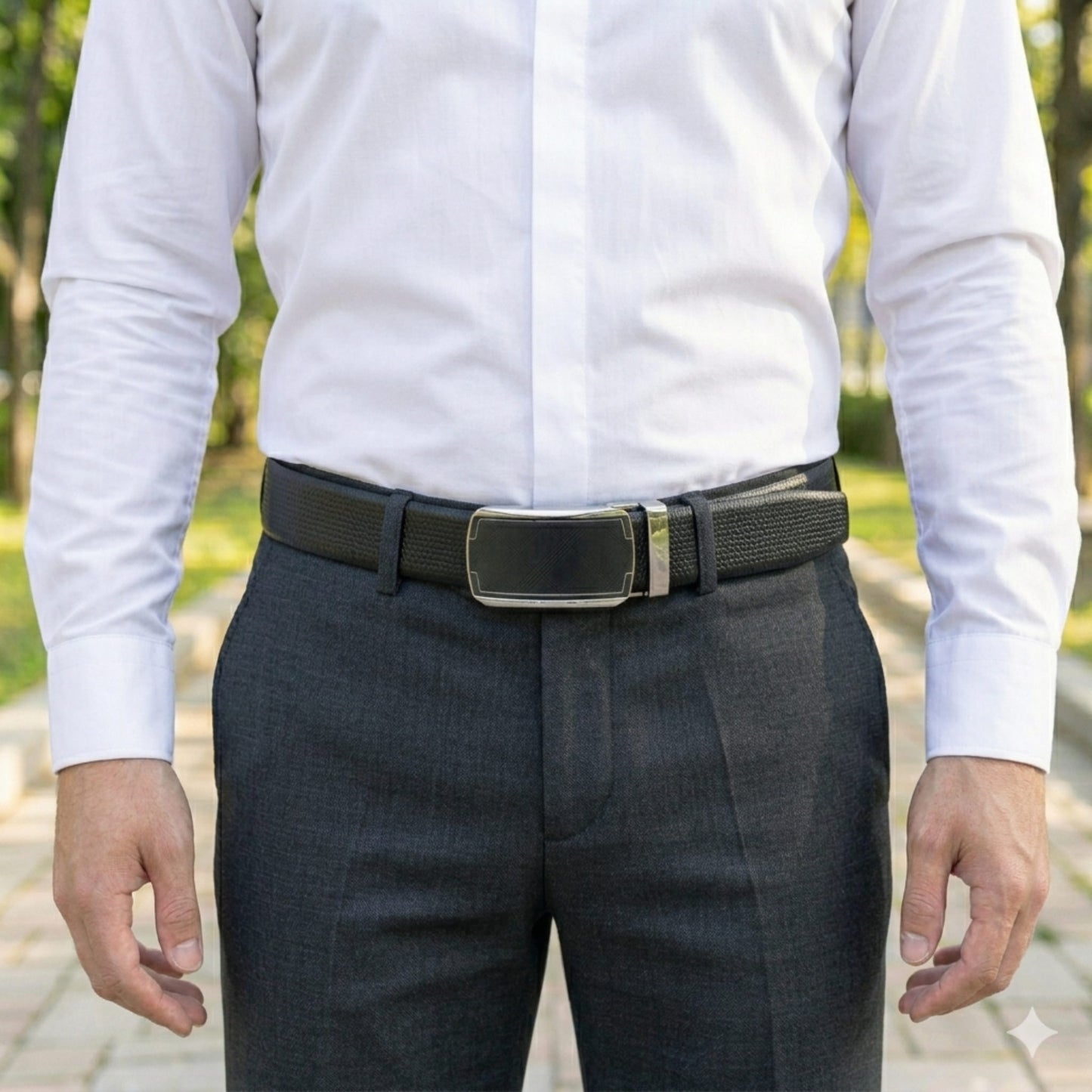 THE MEN THING Leather Belts Mens Genuine Leather Belt | 2 in 1 Reversible (Black & Brown) (1 Pc.) - SIGNORA - ORLUX