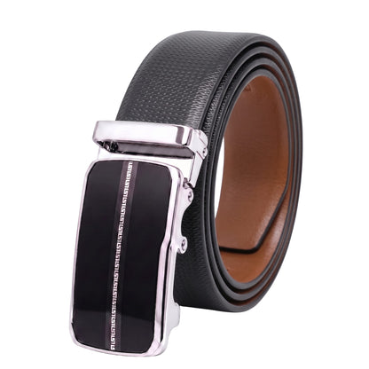 THE MEN THING Leather Belts Mens Genuine Leather Belt | 2 in 1 Reversible (Black & Brown) (1 Pc.) - SIGNORA-ROYVIC