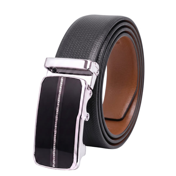 Mens Genuine Leather Belt | 2 in 1 Reversible (Black & Brown) (1 Pc.) - SIGNORA-ROYVIC