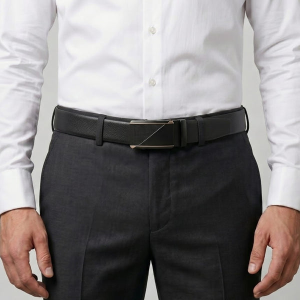 Mens Genuine Leather Belt | 2 in 1 Reversible (Black & Brown) (1 Pc.) - SIGNORA -TRION