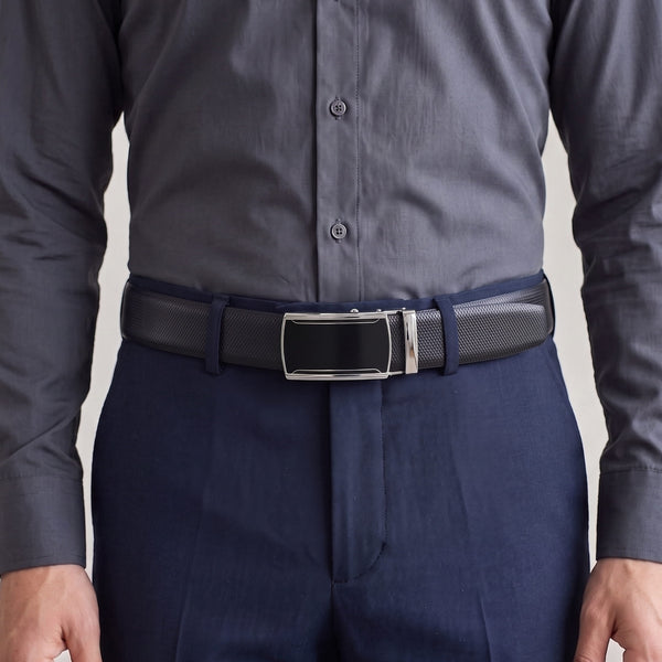 Mens Genuine Leather Belt | 2 in 1 Reversible (Black & Brown) (1 Pc.) - SIGNORA - VELMIR