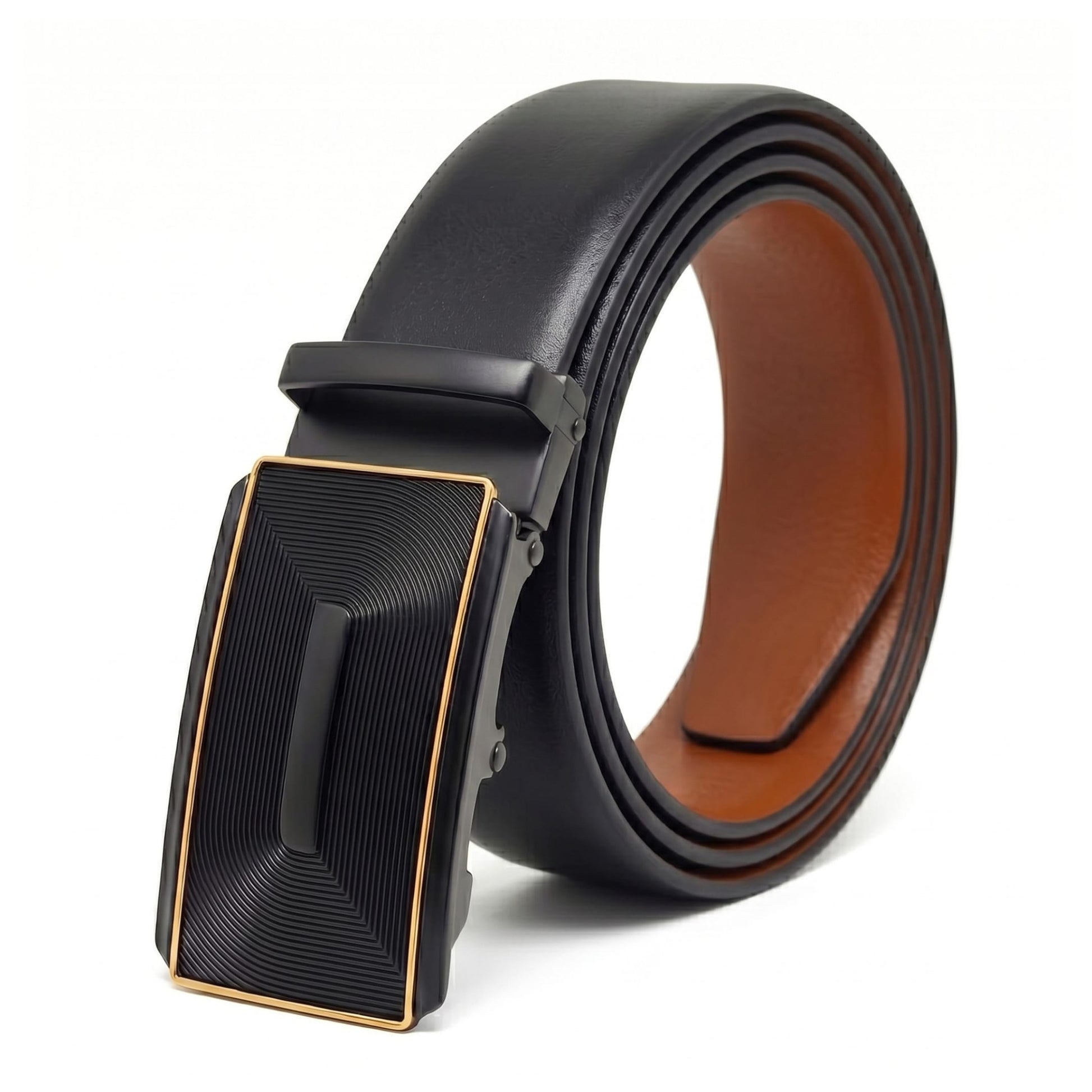 THE MEN THING Leather Belts Mens Genuine Leather Belt | 2 in 1 Reversible (Black & Brown) (1 Pc.) - VELARO