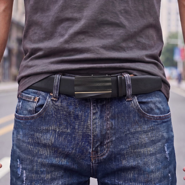 Mens Genuine Leather Belt | 2 in 1 Reversible (Black & Brown) (1 Pc.) - VELARO