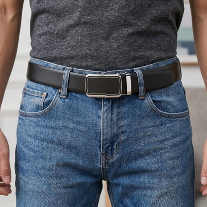 THE MEN THING Leather Belts Mens Genuine Leather Belt | 2 in 1 Reversible (Black & Brown) (1 Pc.) - VELARO