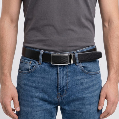 THE MEN THING Leather Belts Mens Genuine Leather Belt | 2 in 1 Reversible (Black & Brown) (1 Pc.) - VELARO-ARKON