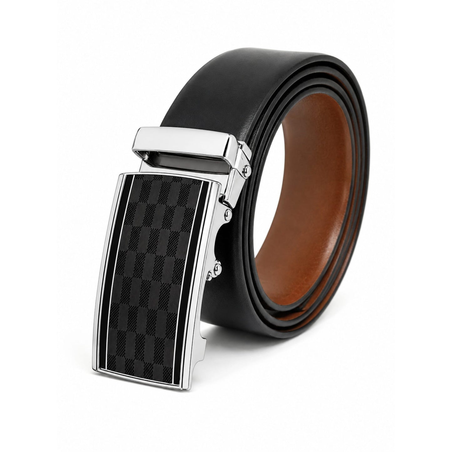 THE MEN THING Leather Belts Mens Genuine Leather Belt | 2 in 1 Reversible (Black & Brown) (1 Pc.) - VELARO-ARKON