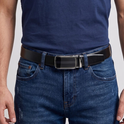THE MEN THING Leather Belts Mens Genuine Leather Belt | 2 in 1 Reversible (Black & Brown) (1 Pc.) - VELARO - KLYNT