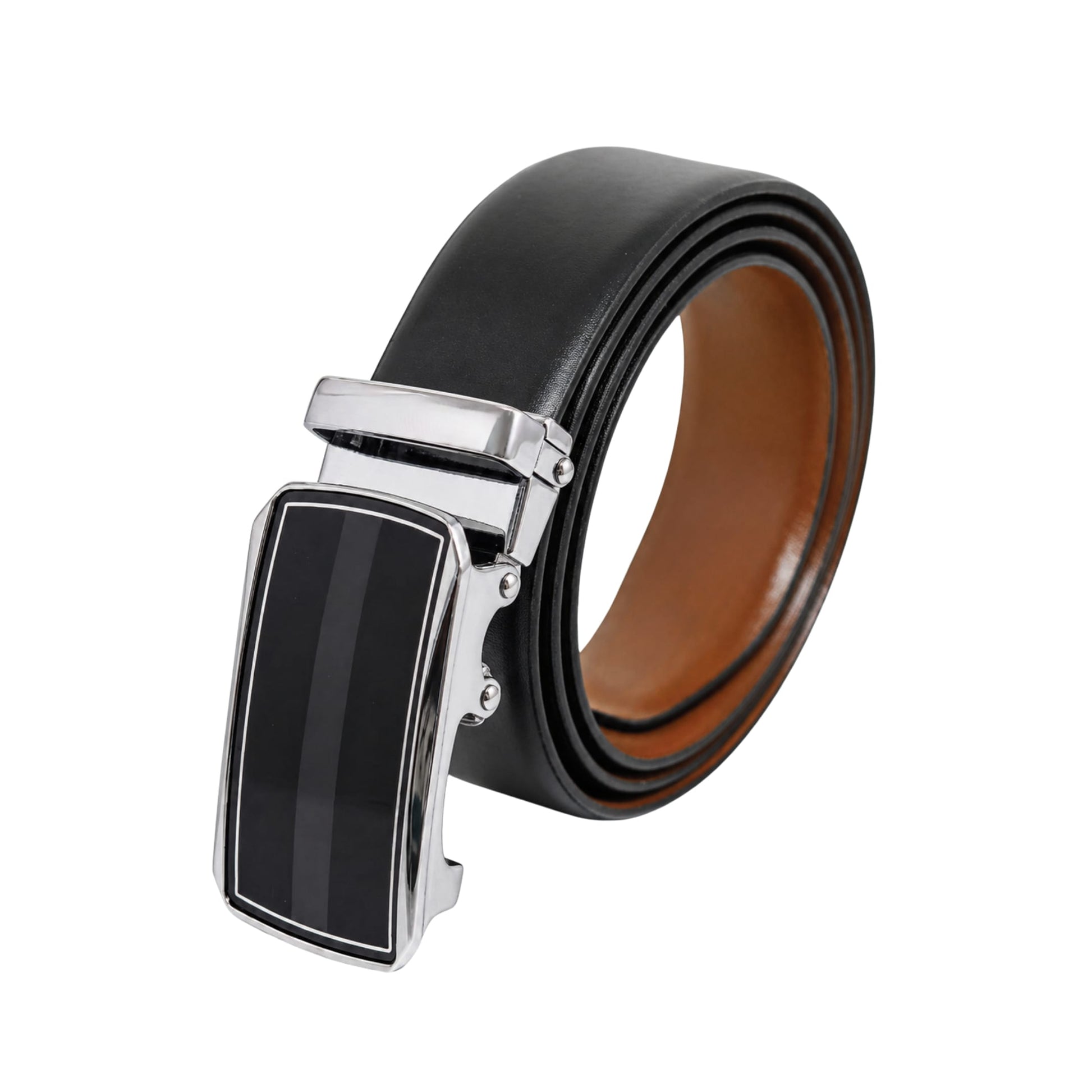THE MEN THING Leather Belts Mens Genuine Leather Belt | 2 in 1 Reversible (Black & Brown) (1 Pc.) - VELARO - KLYNT