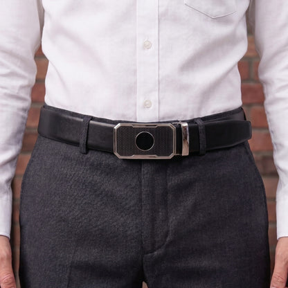 THE MEN THING Leather Belts Mens Genuine Leather Belt | 2 in 1 Reversible (Black & Brown) (1 Pc.) - VELARO - MONTREX