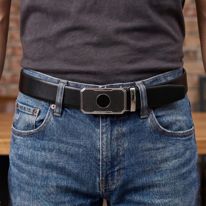 THE MEN THING Leather Belts Mens Genuine Leather Belt | 2 in 1 Reversible (Black & Brown) (1 Pc.) - VELARO - MONTREX