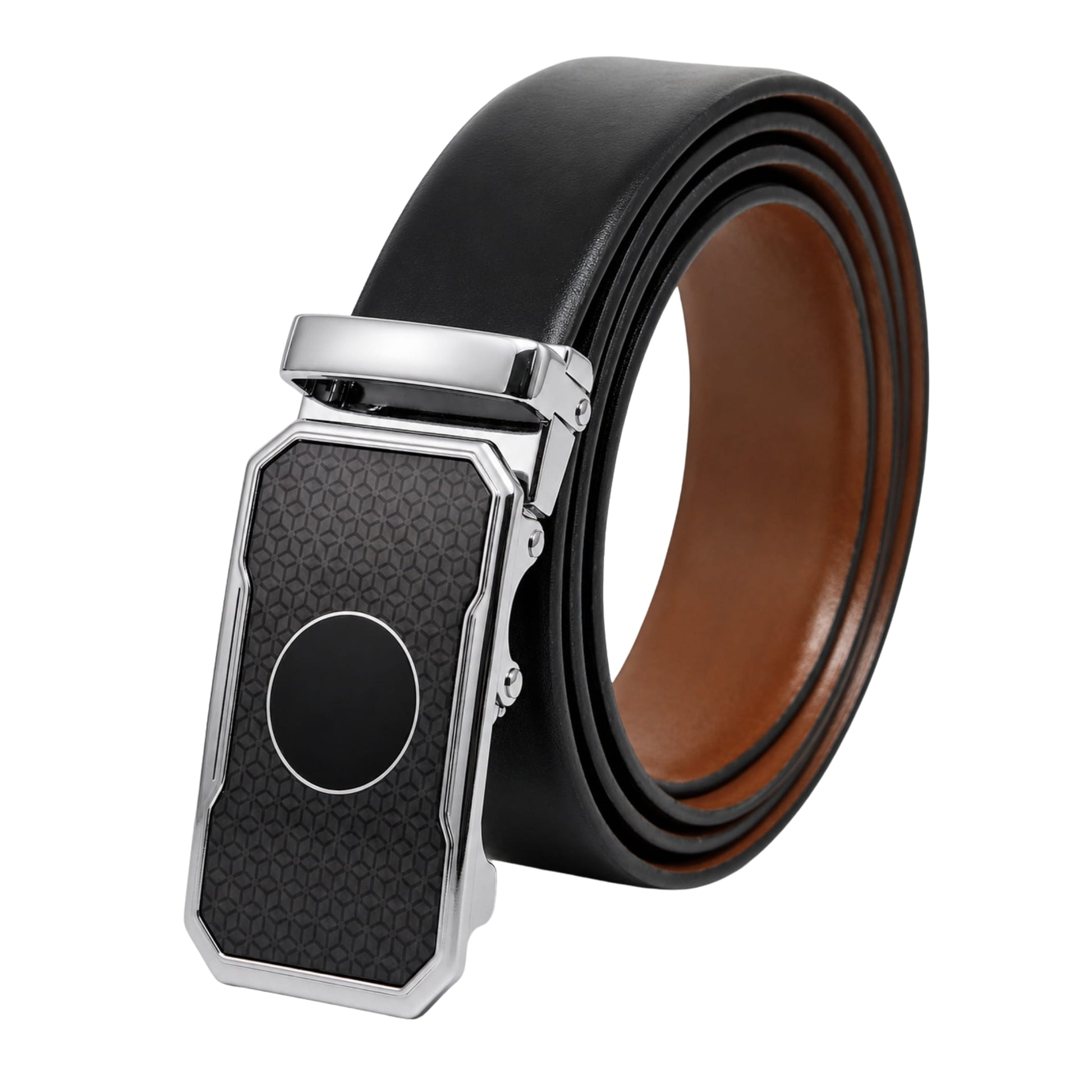 THE MEN THING Leather Belts Mens Genuine Leather Belt | 2 in 1 Reversible (Black & Brown) (1 Pc.) - VELARO - MONTREX