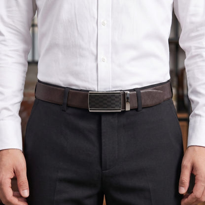 THE MEN THING Leather Belts Mens Genuine Leather Belt | 2 in 1 Reversible (Brown & Black) (1 Pc.) - NEXVIOR-ARKON
