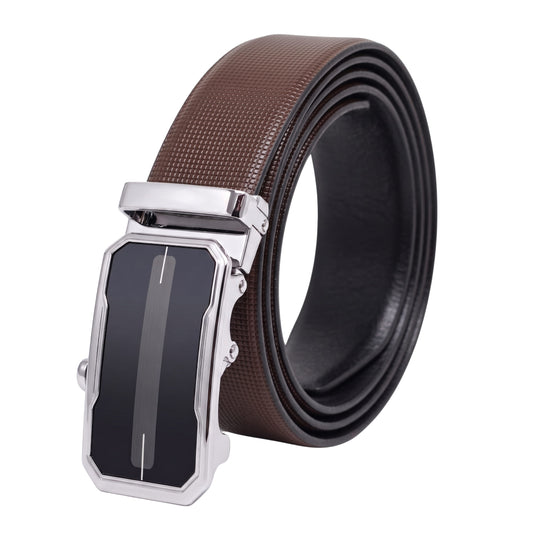 Mens Genuine Leather Belt | 2 in 1 Reversible (Brown & Black) (1 Pc.) - NEXVIOR - AVENZO — Leather Belts for Men | THE MEN THING