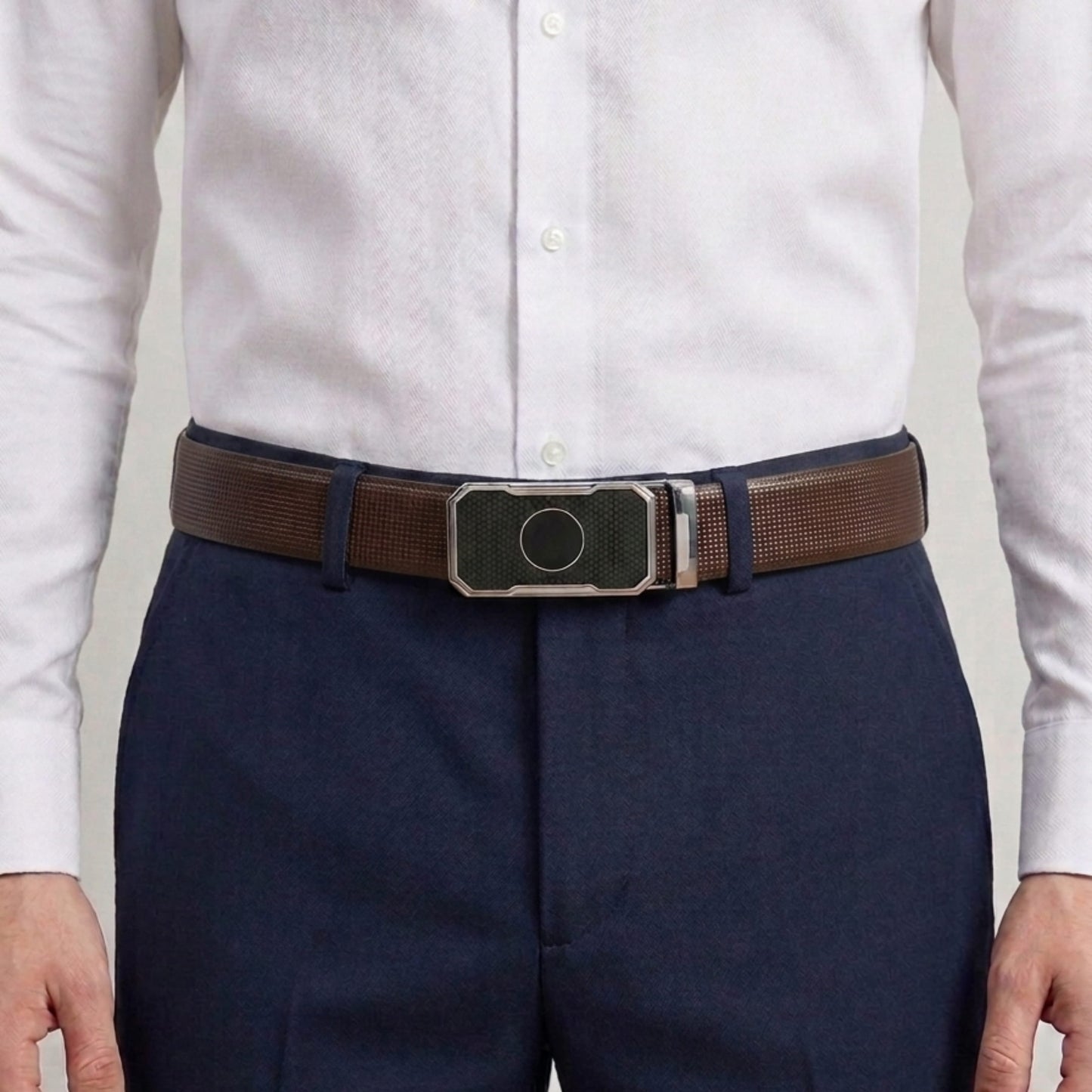 THE MEN THING Leather Belts Mens Genuine Leather Belt | 2 in 1 Reversible (Brown & Black) (1 Pc.) - NEXVIOR - MONTREX