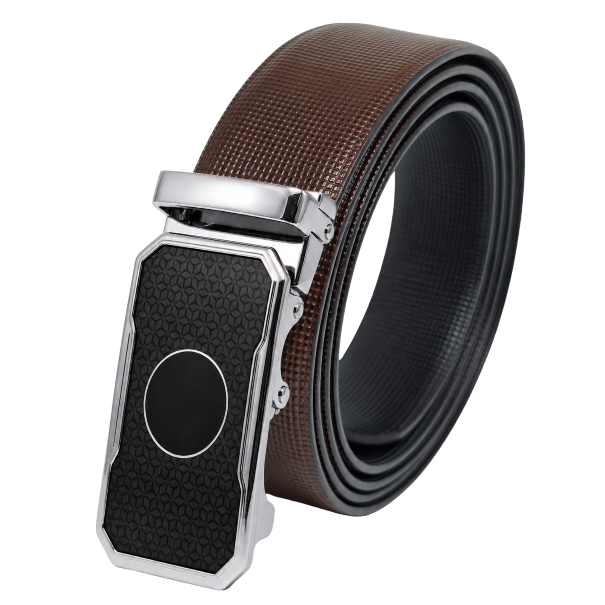 THE MEN THING Leather Belts Mens Genuine Leather Belt | 2 in 1 Reversible (Brown & Black) (1 Pc.) - NEXVIOR - MONTREX