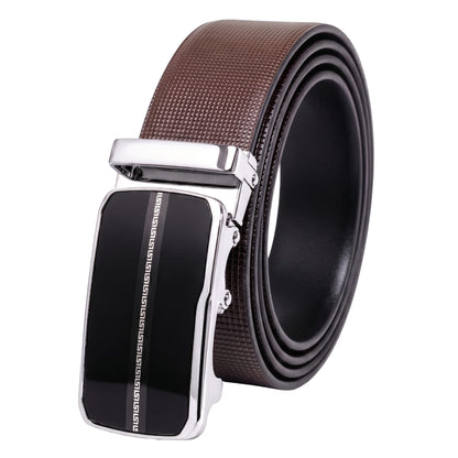 THE MEN THING Leather Belts Mens Genuine Leather Belt | 2 in 1 Reversible (Brown & Black) (1 Pc.) - NEXVIOR-ROYVIC