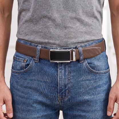 THE MEN THING Leather Belts Mens Genuine Leather Belt | 2 in 1 Reversible (Brown & Black) (1 Pc.) - NEXVIOR - VELMIR