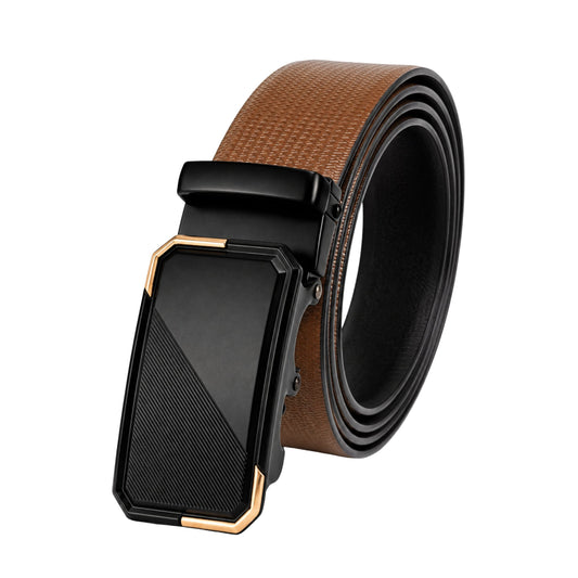 THE MEN THING Leather Belts Mens Genuine Leather Belt | 2 in 1 Reversible (Brown & Black) (1 Pc.) - SIGNORA