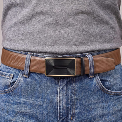 THE MEN THING Leather Belts Mens Genuine Leather Belt | 2 in 1 Reversible (Brown & Black) (1 Pc.) - SIGNORA